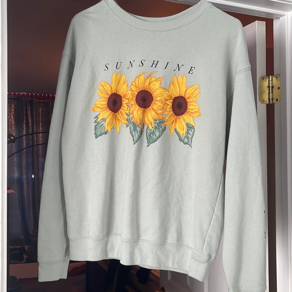 Shirt teal yellow and black